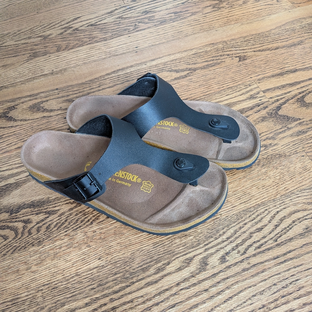 Birkenstock Black Gizeh Sandals (EU 43)